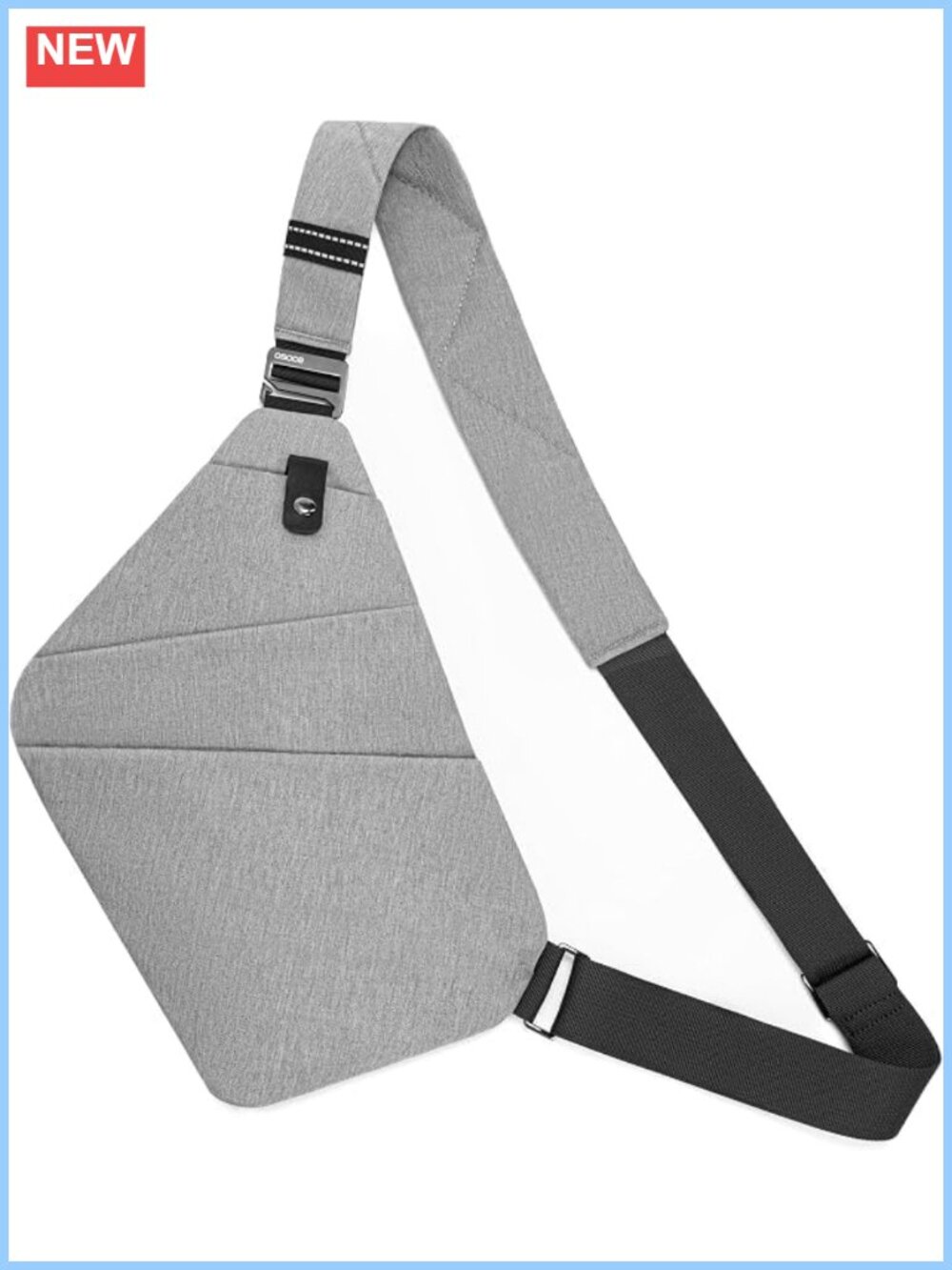 Water-Resistant Crossbody Sling Bag Anti Theft Chest Pack Polyester